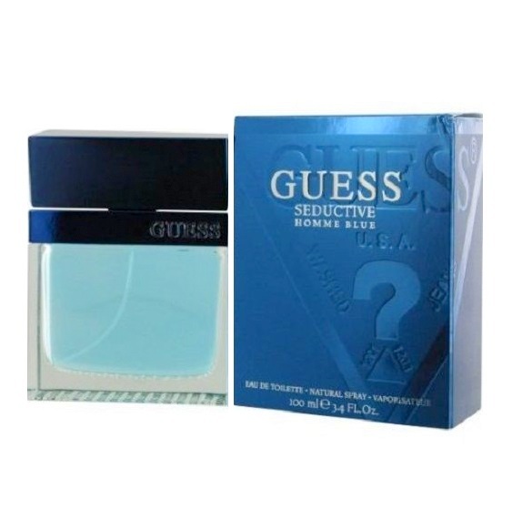 Guess Seductive Blue Cologne by Guess 3.4oz Eau De Toilette Spray for men